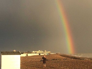 Rainbow over Worthing Beach          